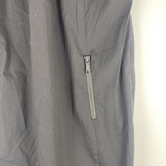 Lafayette 148 Women's Knee Length Shift Dress Size 4 Black Exposed Zipper - Picture 3 of 9